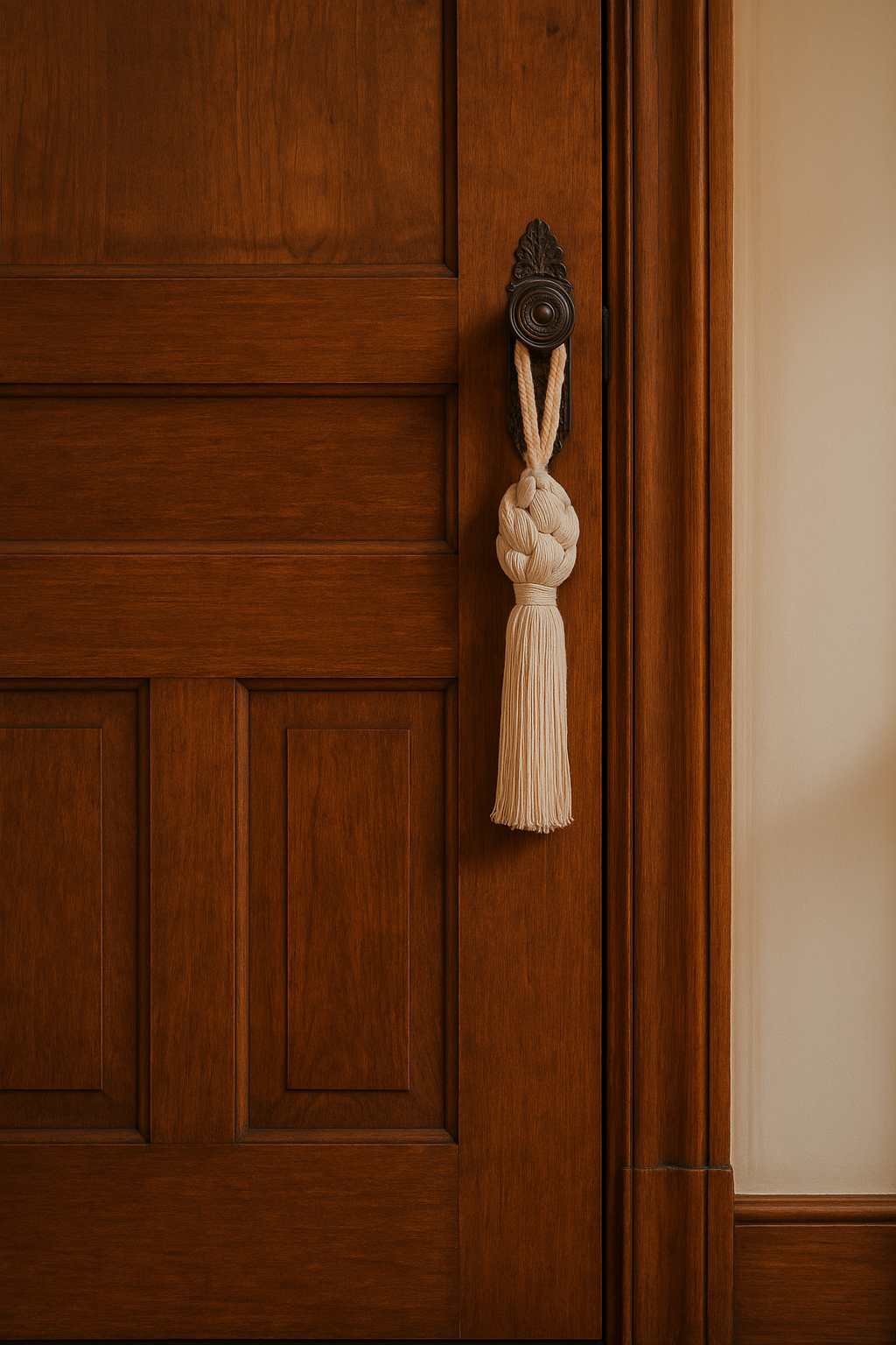 Decoración con nudo para puerta