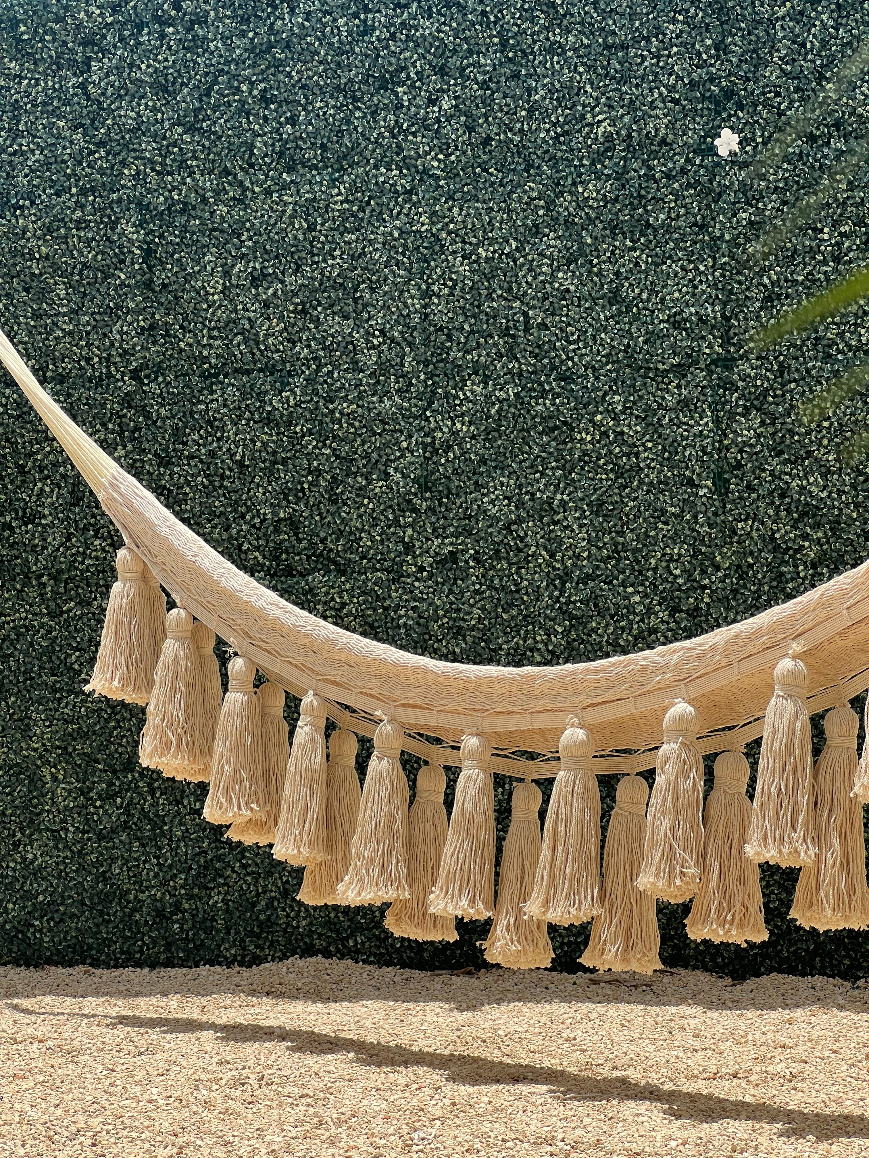 Hamaca de pompones extra grandes