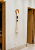 Aro decorativo de macramé