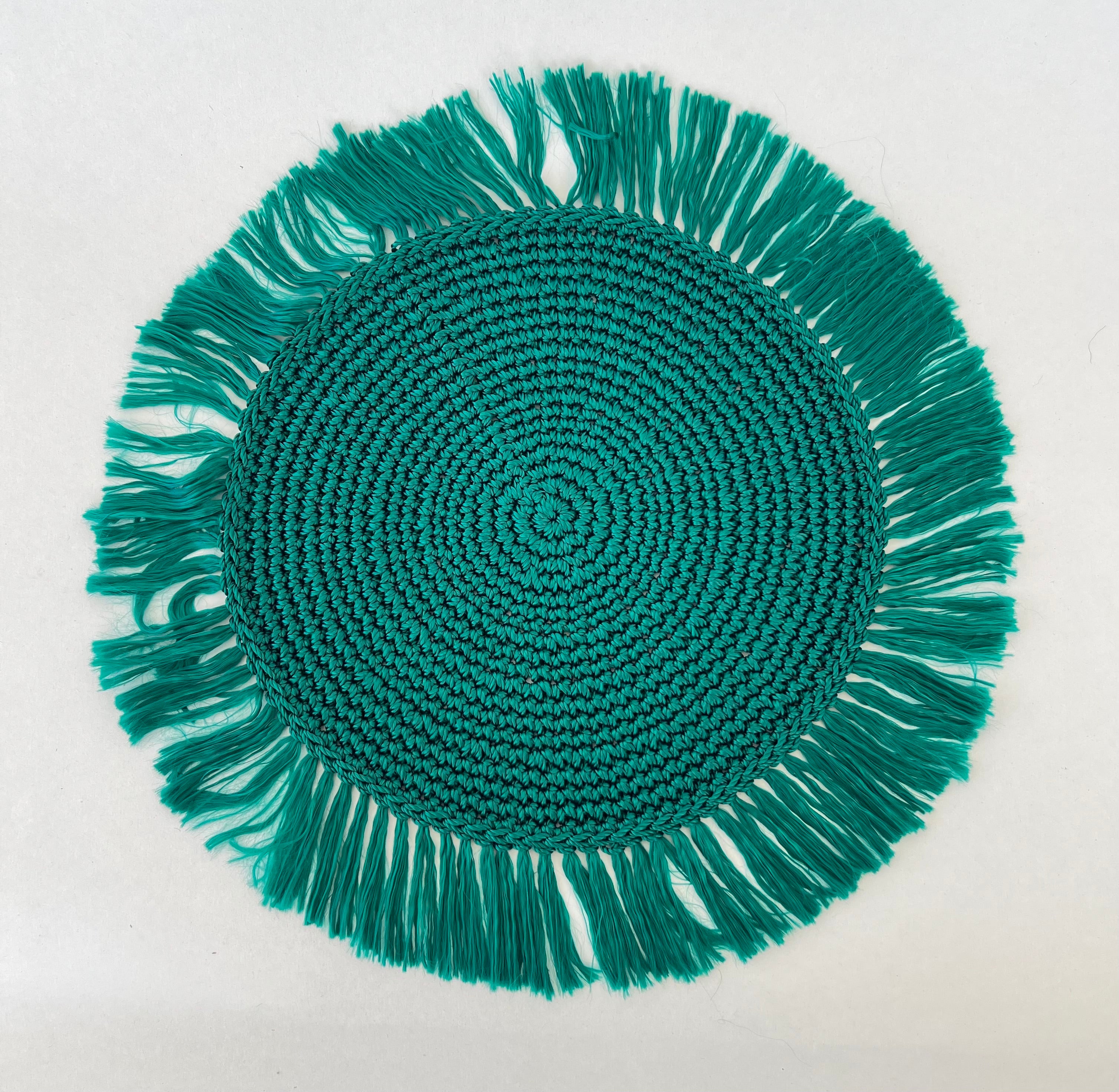 Mantel individual crochet