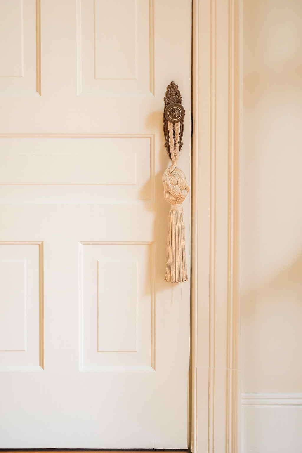 Decoración con nudo para puerta