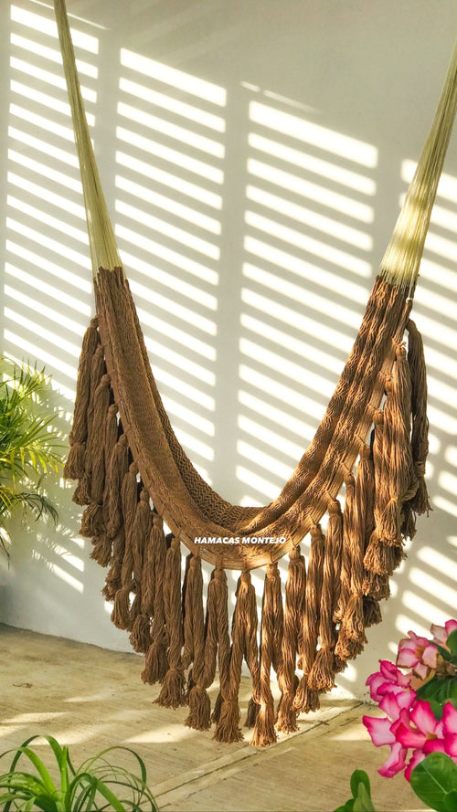 Braided cotton hammock