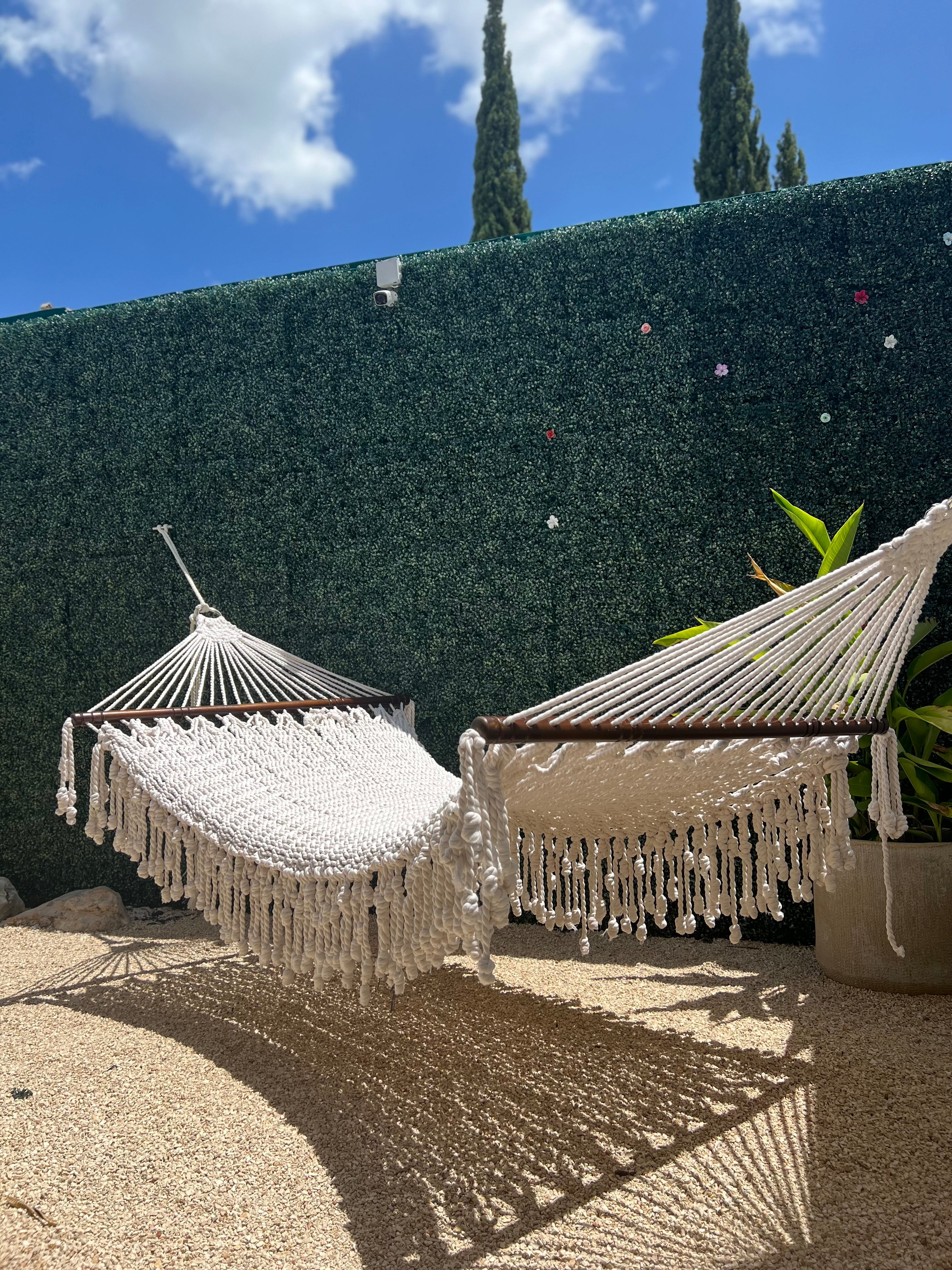 Hamaca de algodón fino catre