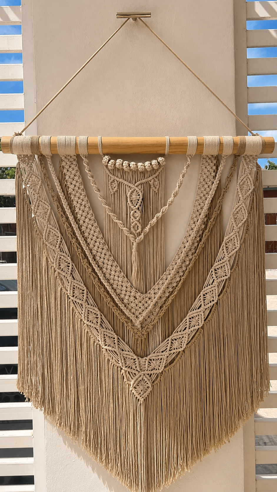 Tapiz de macramé