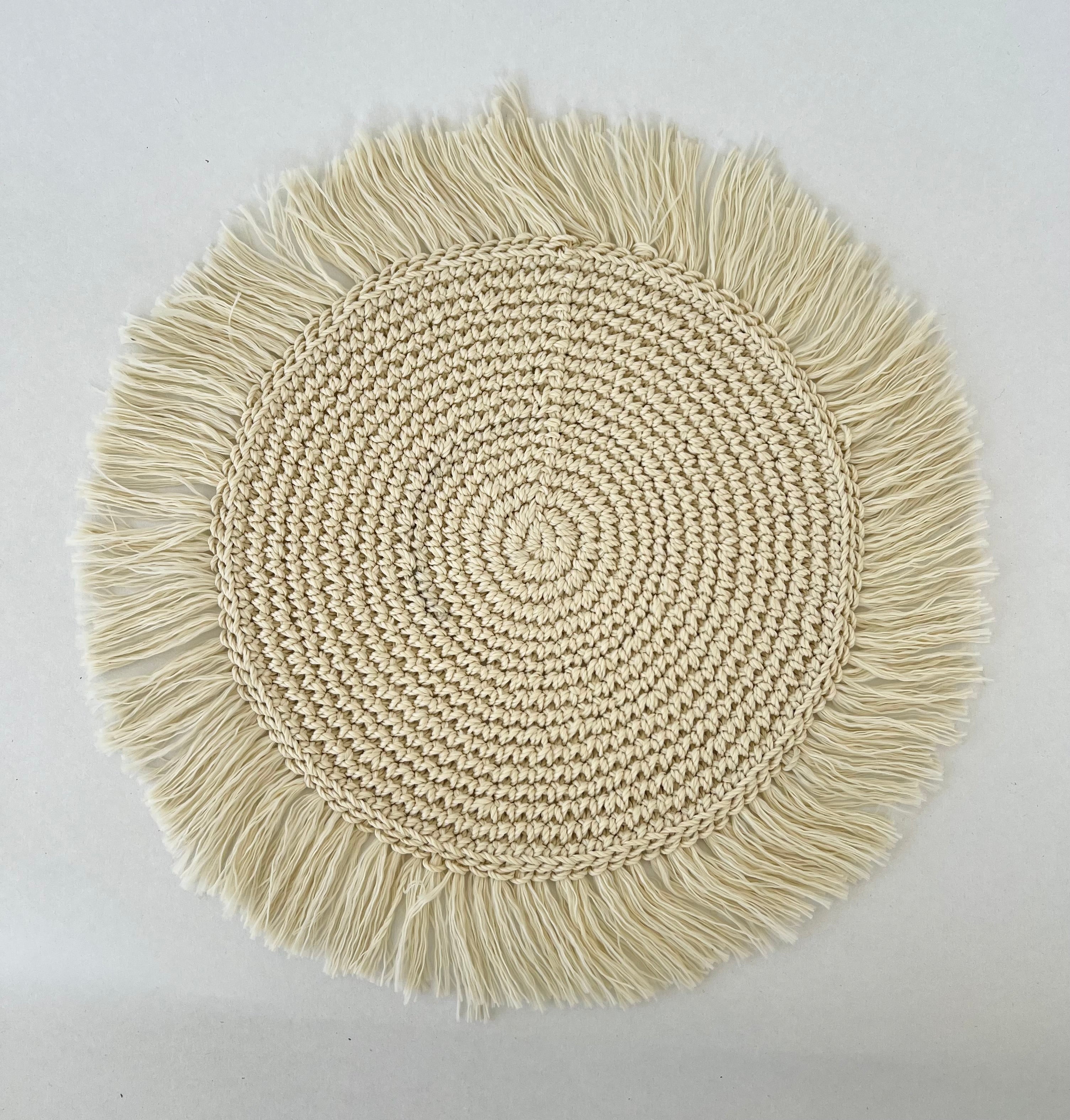 Mantel individual crochet