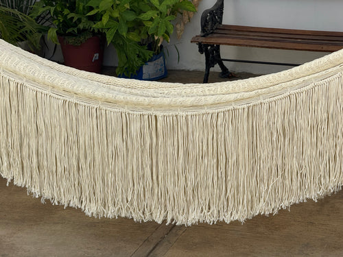 Outdoor fringed hammock