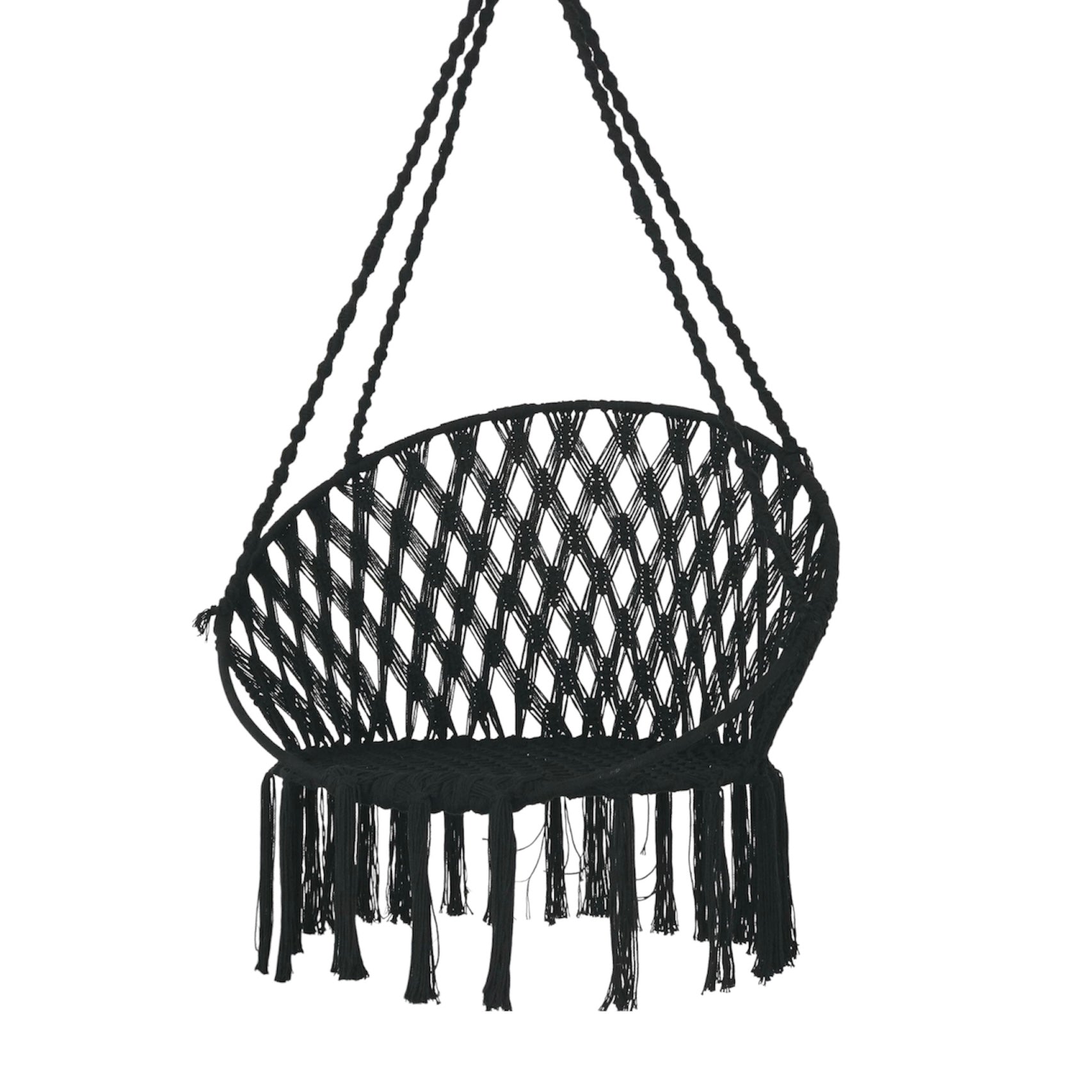 Silla colgante de macramé