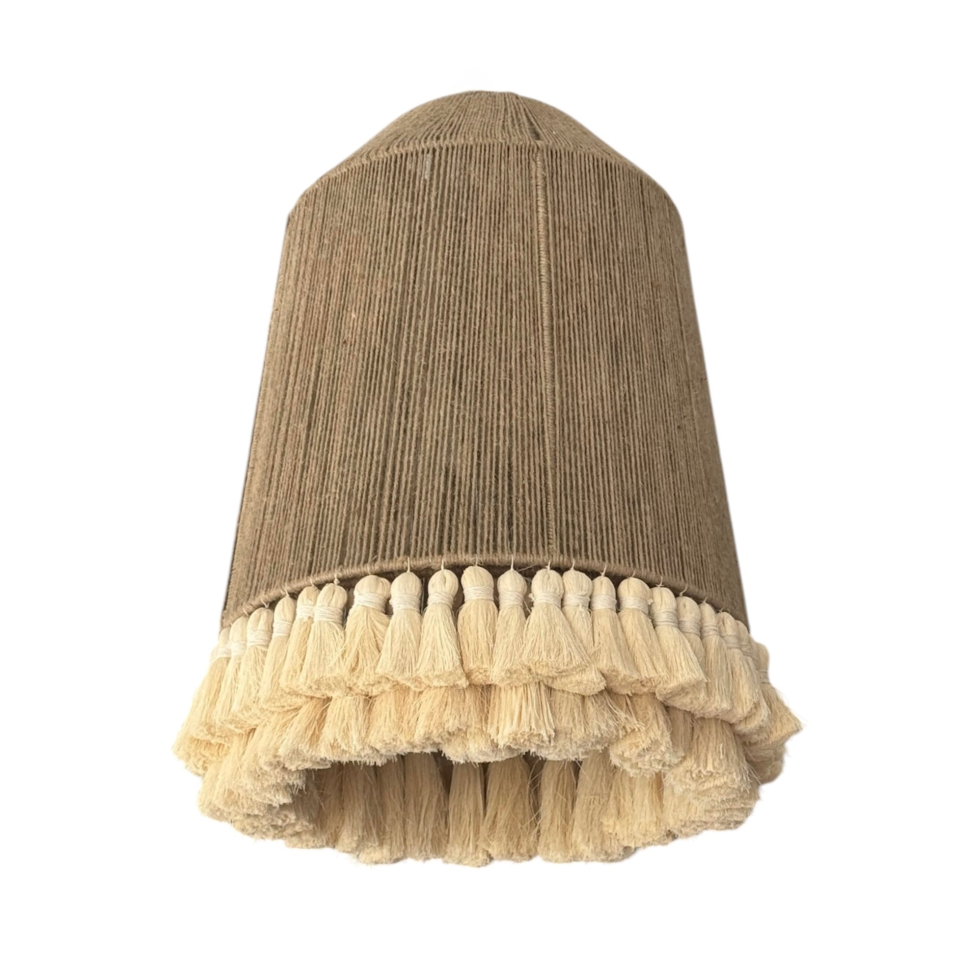 TESSA hanging jute lampshade