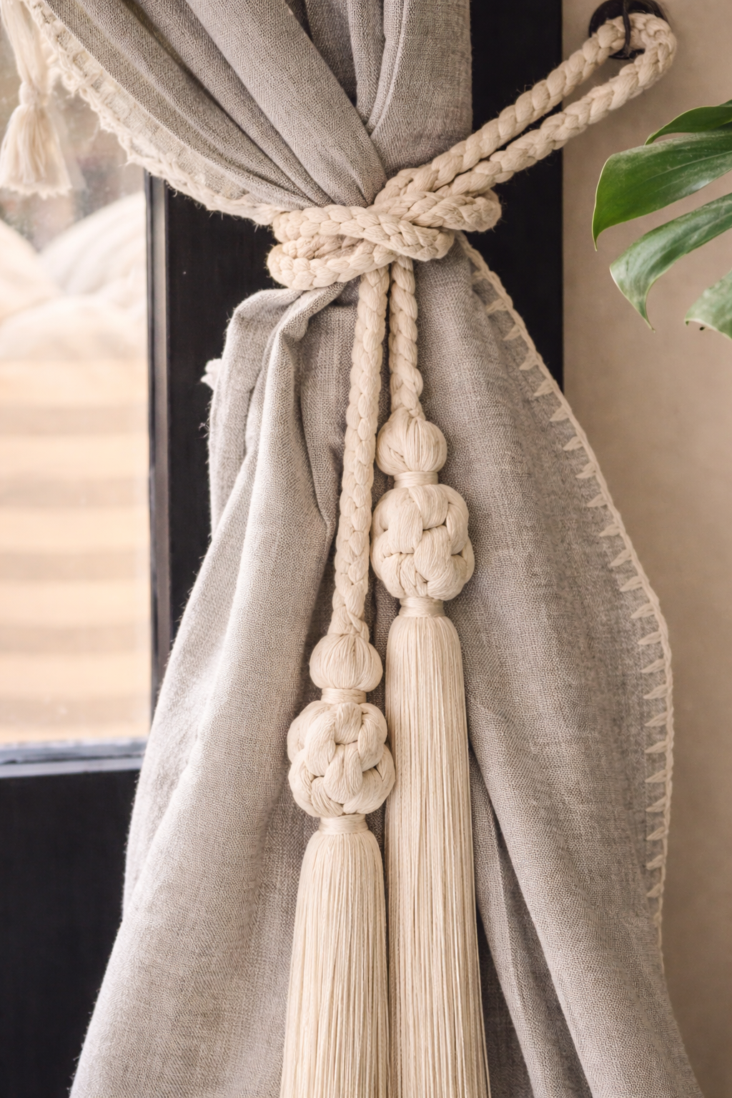 Boho braid for curtain
