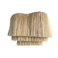 Peanut-shaped hanging henequen lampshade