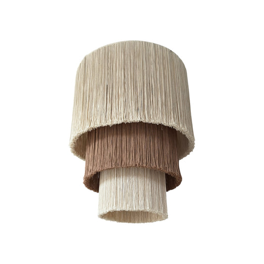 Pantalla colgante de macramé pequeña