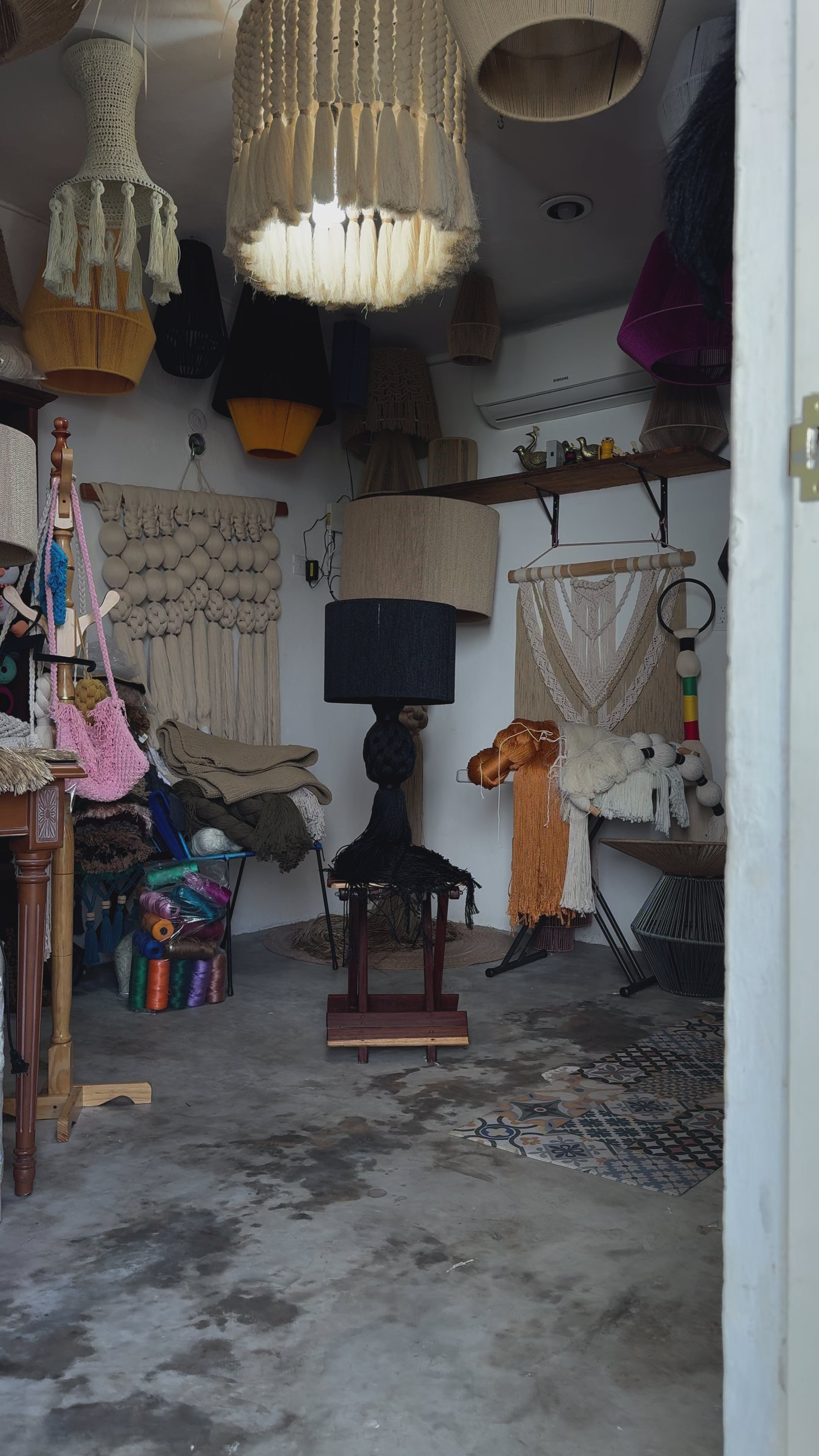 Lámpara de buro panal